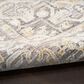 Nourison Antique Fusion Ivory and Charcoal 9" x 11"10" Area Rug, , large