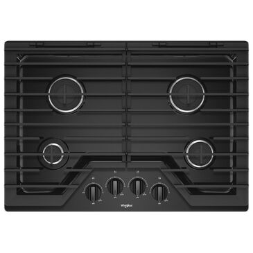 Whirlpool 30" 4-Burner Gas Cooktop in Black, , large