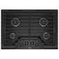 Whirlpool 30" 4-Burner Gas Cooktop in Black, , large