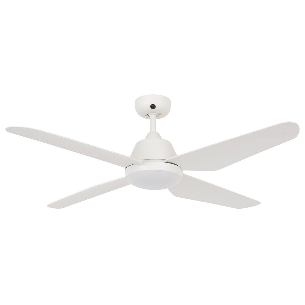 Beacon Lighting Aria 52&quot; Indoor LED Light with Remote Ceiling Fan in White, , large
