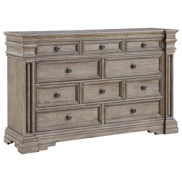Millenium Blairhurst 10-Drawer Dresser in Light Grayish Brown, , large