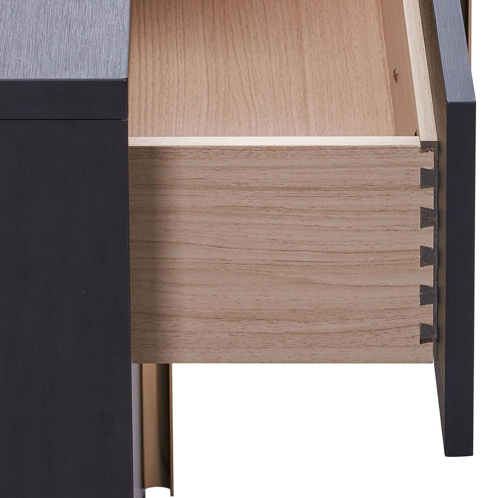 Pacific Landing Marceline 2-Drawer Nightstand in Black, , large