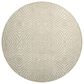 Dalyn Rug Company Brisbane Geometric 8" Round Ivory Area Rug, , large