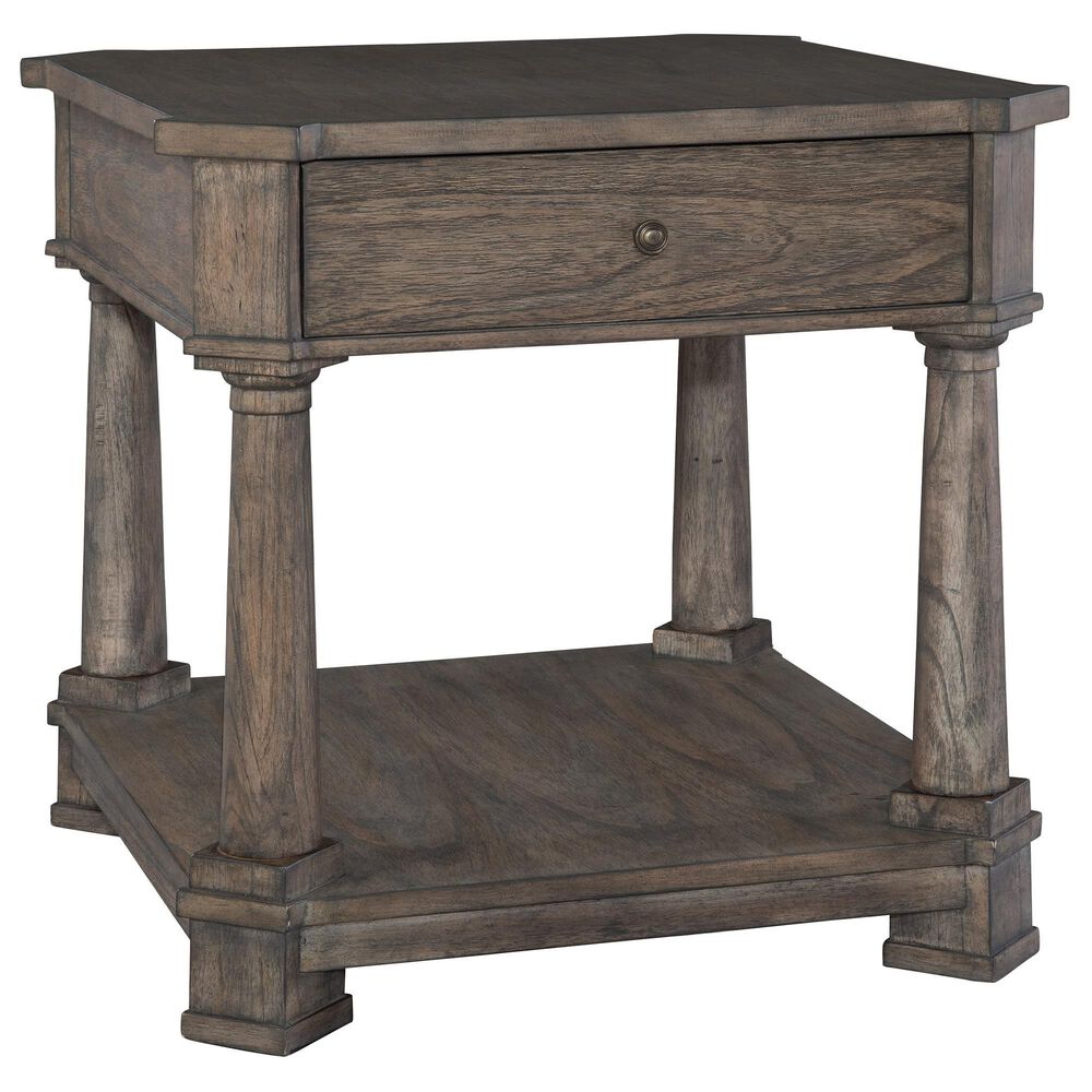 Hekman Lincoln Park Square End Table in Gray, , large