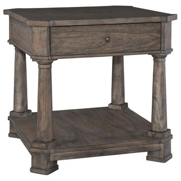 Hekman Lincoln Park Square End Table in Gray, , large