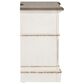 Belle Furnishings Abbey Park 2 Drawer Nightstand with Charging Station in White, , large