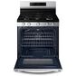 Samsung 6.0 cu. ft. Smart Freestanding Gas Range with No-Preheat Air Fry & Convection and2.1 cu. ft. Over-the-Range Microwave with Wi-Fi in Fingerprint Resistant Stainless Steel, , large
