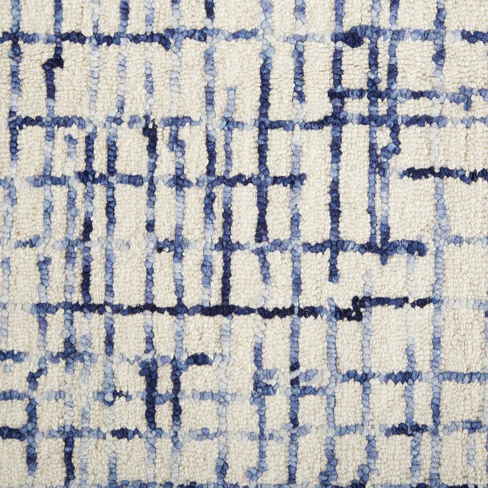 Feizy Maddox 8&#39; x 10&#39; Ivory and Navy Area Rug, , large