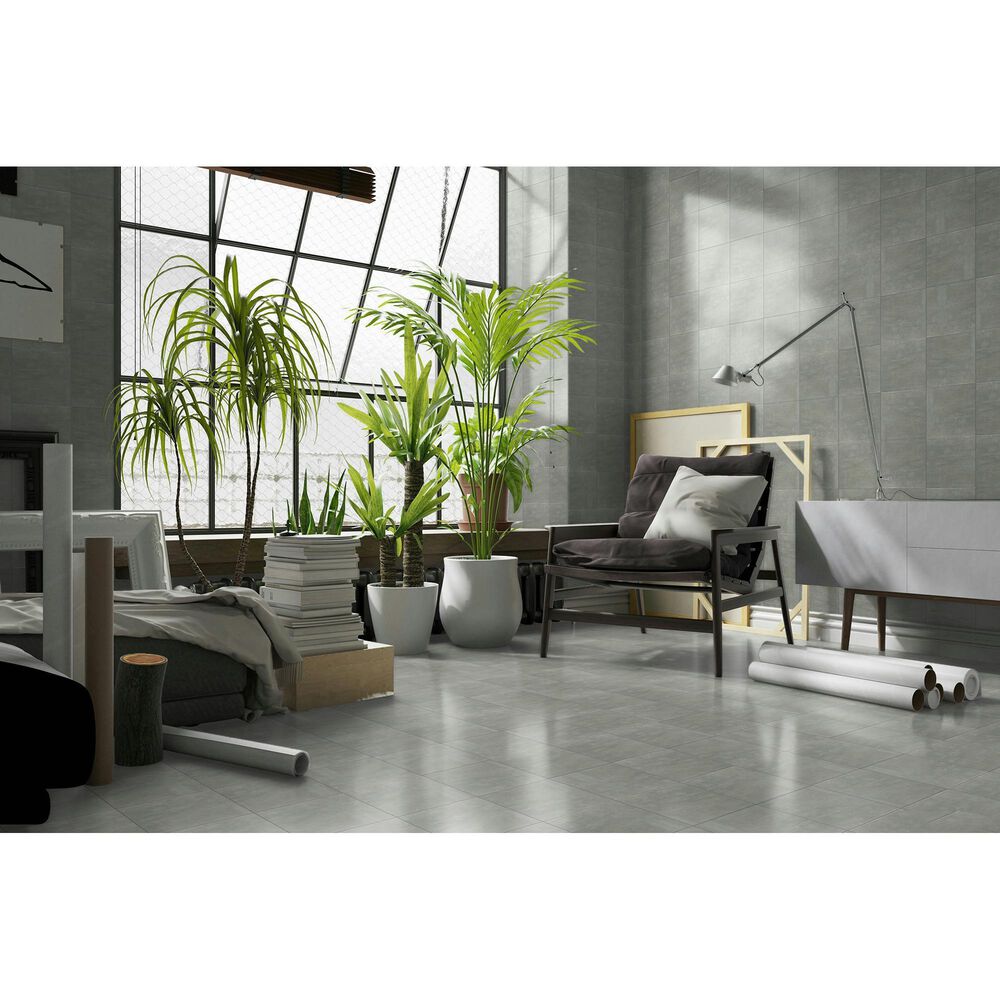Emser Passion Gris 9&quot; x 9&quot; Matte Porcelain Tile, , large