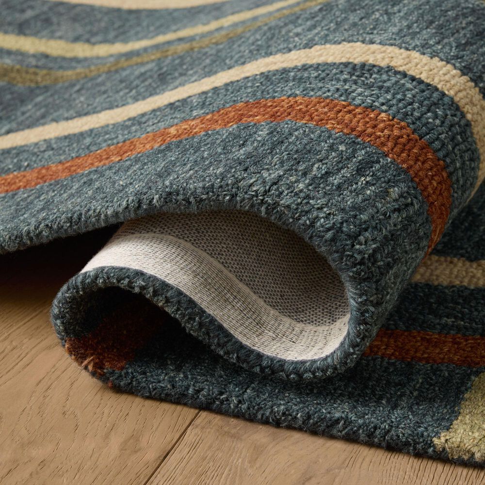 Loloi Waylon Denim and Multicolor 2&#39;6&quot; x 9&#39;9&quot; Runner, , large