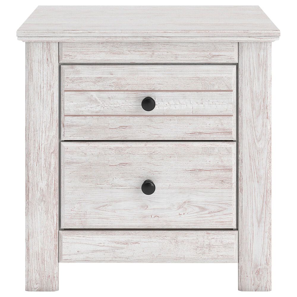 Ashley Makidern 2 Drawer Nightstand in Whitewash, , large