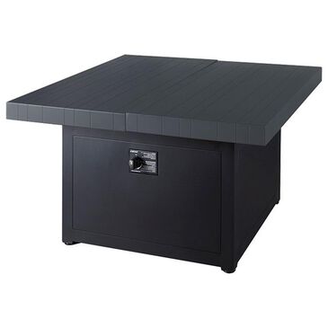 Plank And Hide Co 42" Square Firepit Top & Base in Black and Charcoal, , large