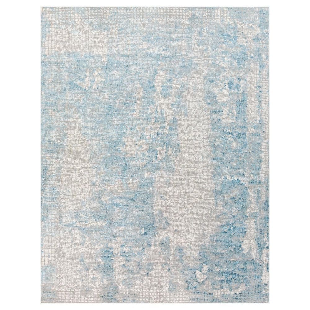 Surya Aisha 8"10" x 12"4" Light Blue, Gray, Light Gray and Off-White Area Rug, , large