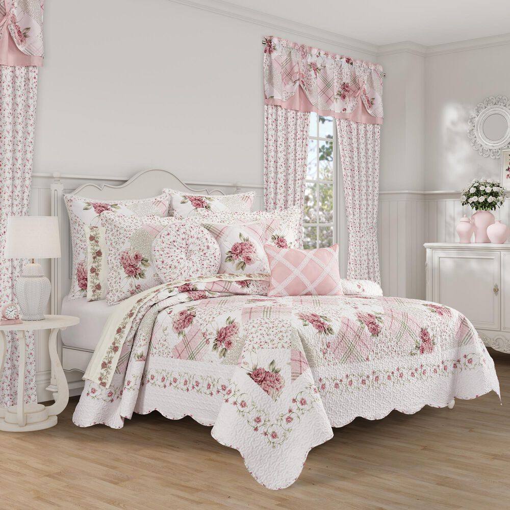 J. Queen New York Bungalow 3-Piece King/California King Quilt Set in Rose, , large
