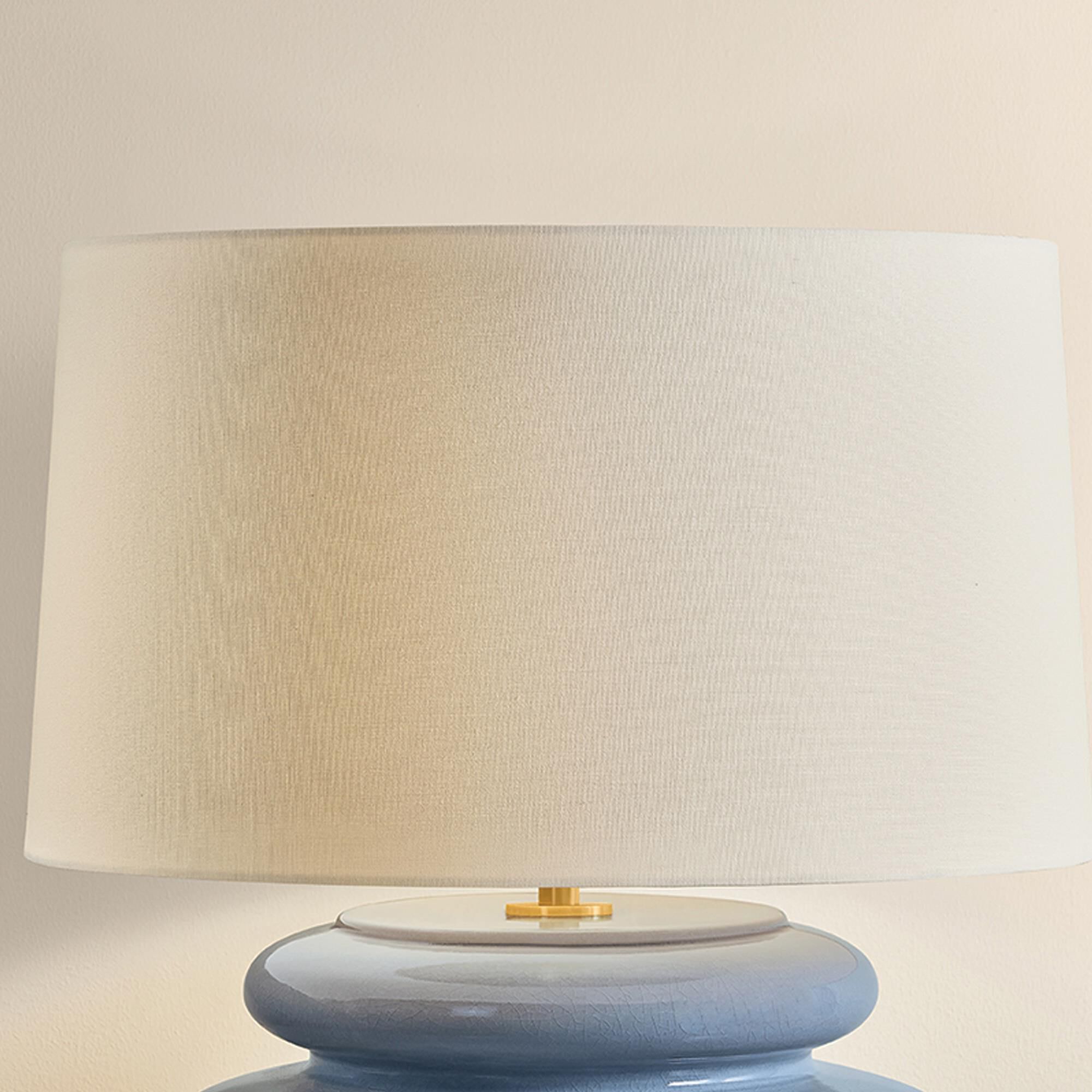 Mitzi Lighting Pia Table Lamp in Aged Brass and Chateau Crackle