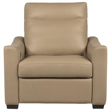 American Leather Carolina Power Recliner in Bison Champagne, , large