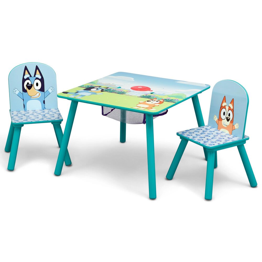 Delta Bluey 3-Piece Table and Chair Set in Blue, , large
