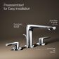 Kohler Avid Widespread Bathroom Sink Faucet in Polished Chrome, , large
