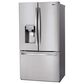 LG 26 Cu. Ft. 3-Door French Door Refrigerator with SmartThinQ in Stainless Steel with Dual Icemaker, , large
