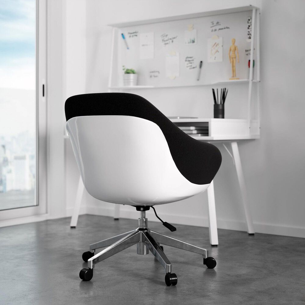 Rta Products Llc Low-Back Upholstered Task Chair in Black, , large