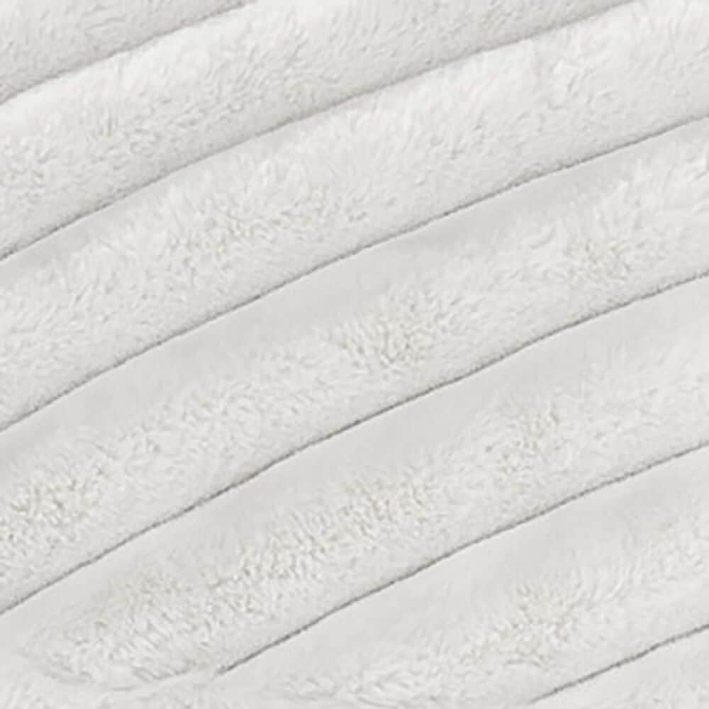 Jaxx Saxx Mondo Fur Bean Bag Rocking Chair in Ivory, , large