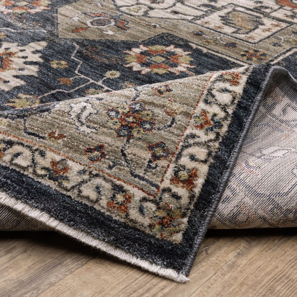 Oriental Weavers Eliana Brown and Blue 9&#39;10&quot; x 12&#39;10&quot; Area Rug, , large