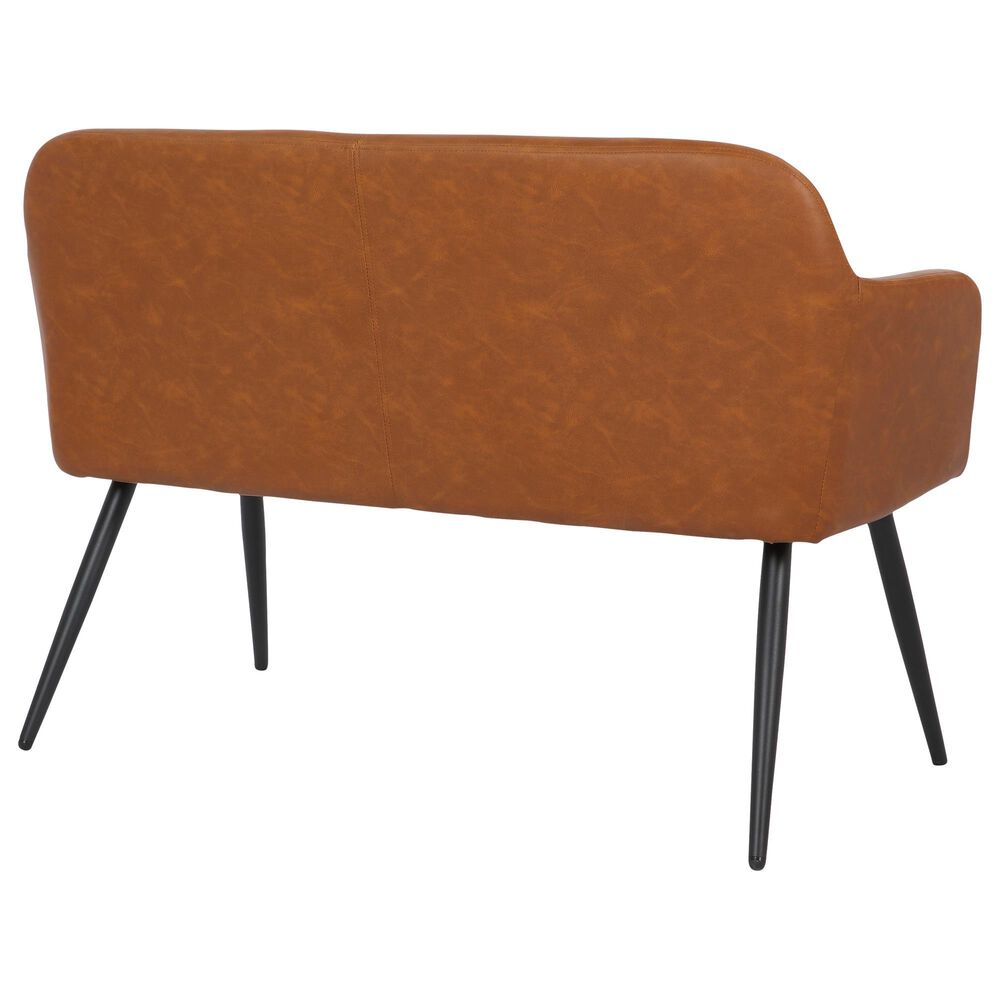 Lumisource Daniella Bench in Camel/Black, , large