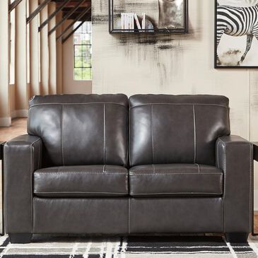 Signature Design by Ashley Morelos Loveseat in Gray, , large