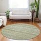 Dalyn Rug Company Burano BU6 8" Round Aloe Indoor/Outdoor Area Rug, , large