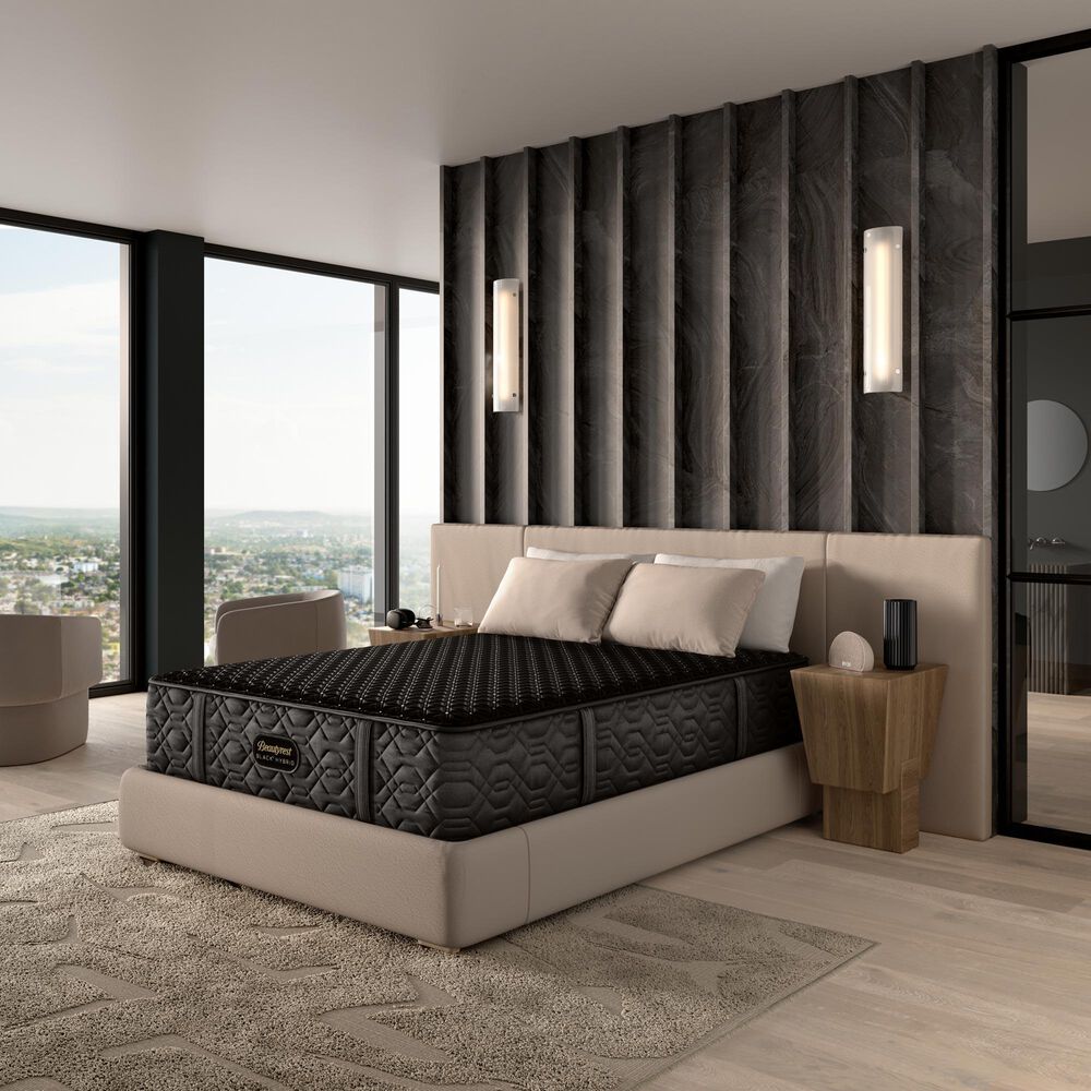 Beautyrest Hybrid Black Series3 Medium Queen Mattress with High Profile Box Spring, , large