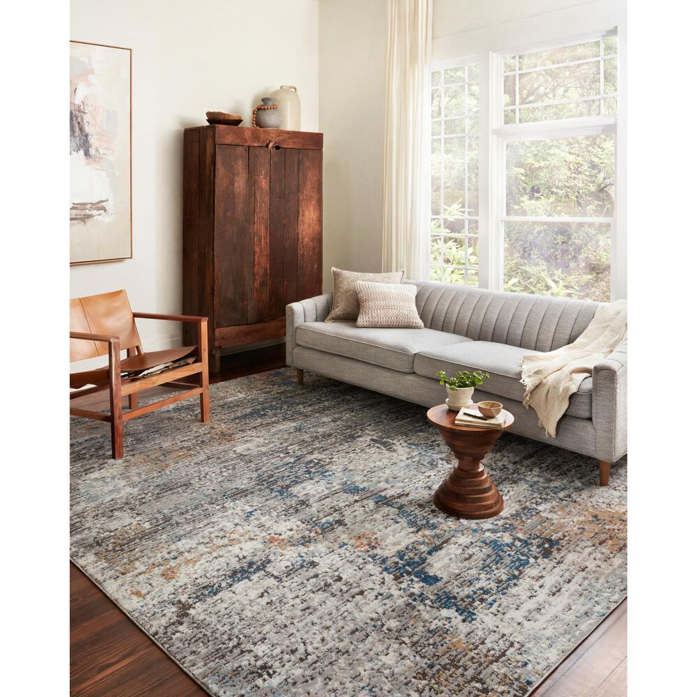 Loloi II Bianca  11&#39;6&quot; x 15&#39; Granite and Multicolor Area Rug, , large