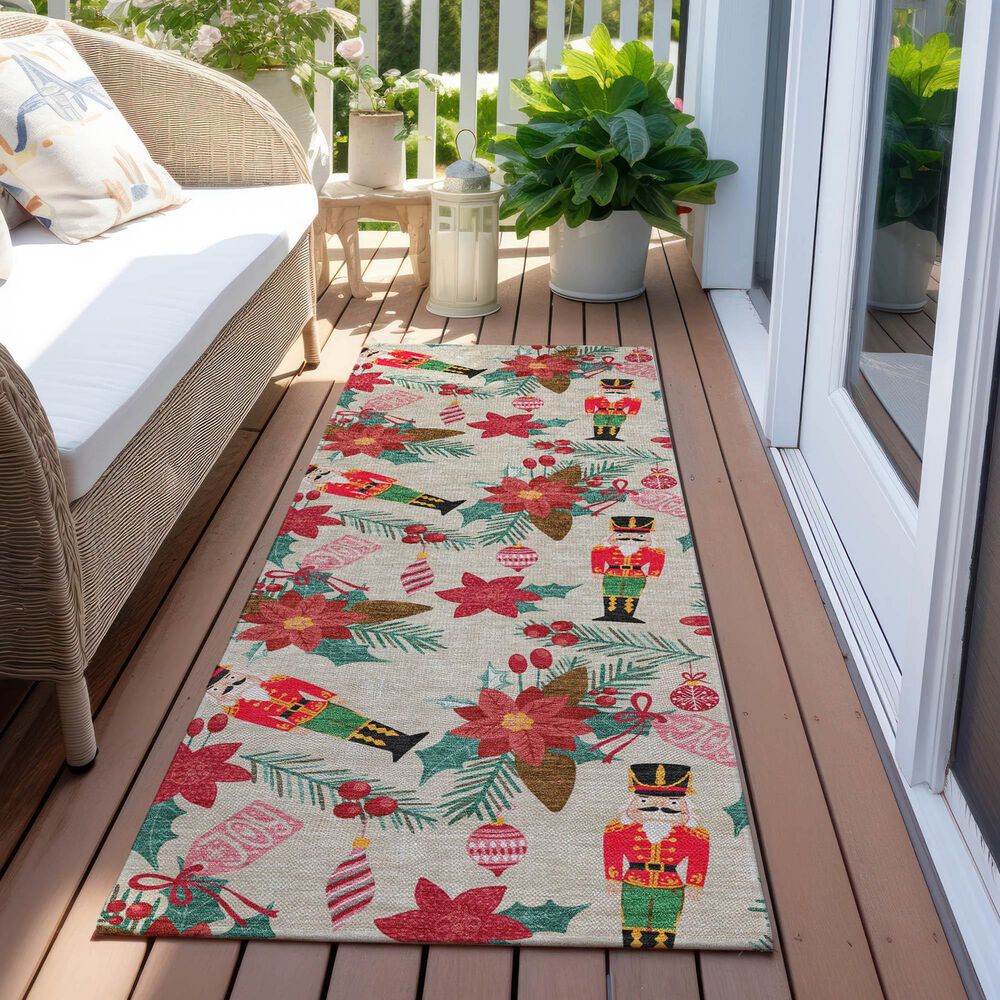 Dalyn Rug Company Wonderland WN30 2&#39;3&quot; x 7&#39;6&quot; Beige Indoor/Outdoor Runner, , large