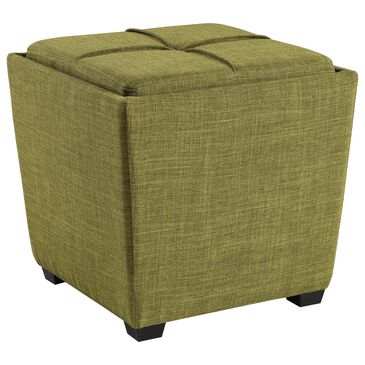 OSP Home Rockford Storage Ottoman in Green, , large