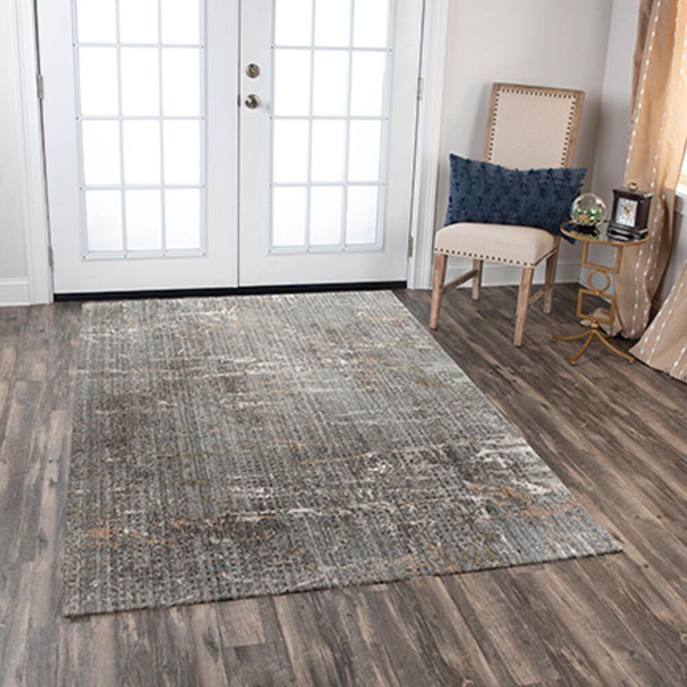 RIZZY Ankara ANK732 5&#39;2&quot; x 7&#39;9&quot; Gray Area Rug, , large