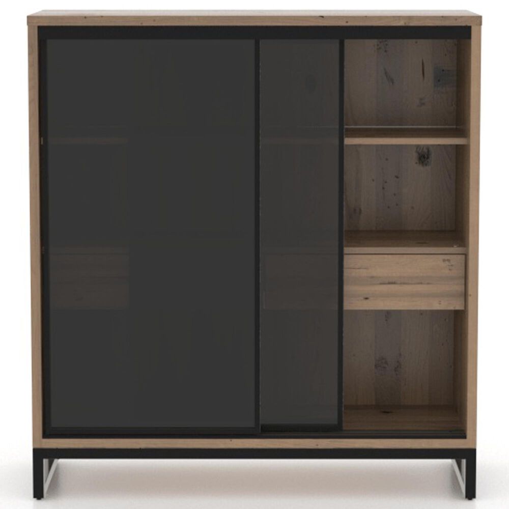 Declan Dining Loft 2-Door Buffet in Pecan Washed and Smoked, , large