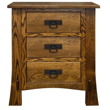 Fleming Furniture Co. Solid Oak Nightstand in Vail Brown, , large