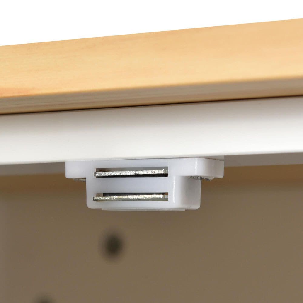 HOMLUX 53" Rolling Mobile Kitchen Island with Solid Wood Top and Locking Wheels in White, , large