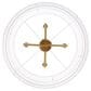 Golden Lighting Ellie 4-Light Chandelier with Bleached White Raphia Rope Shade in Modern Brushed Gold, , large