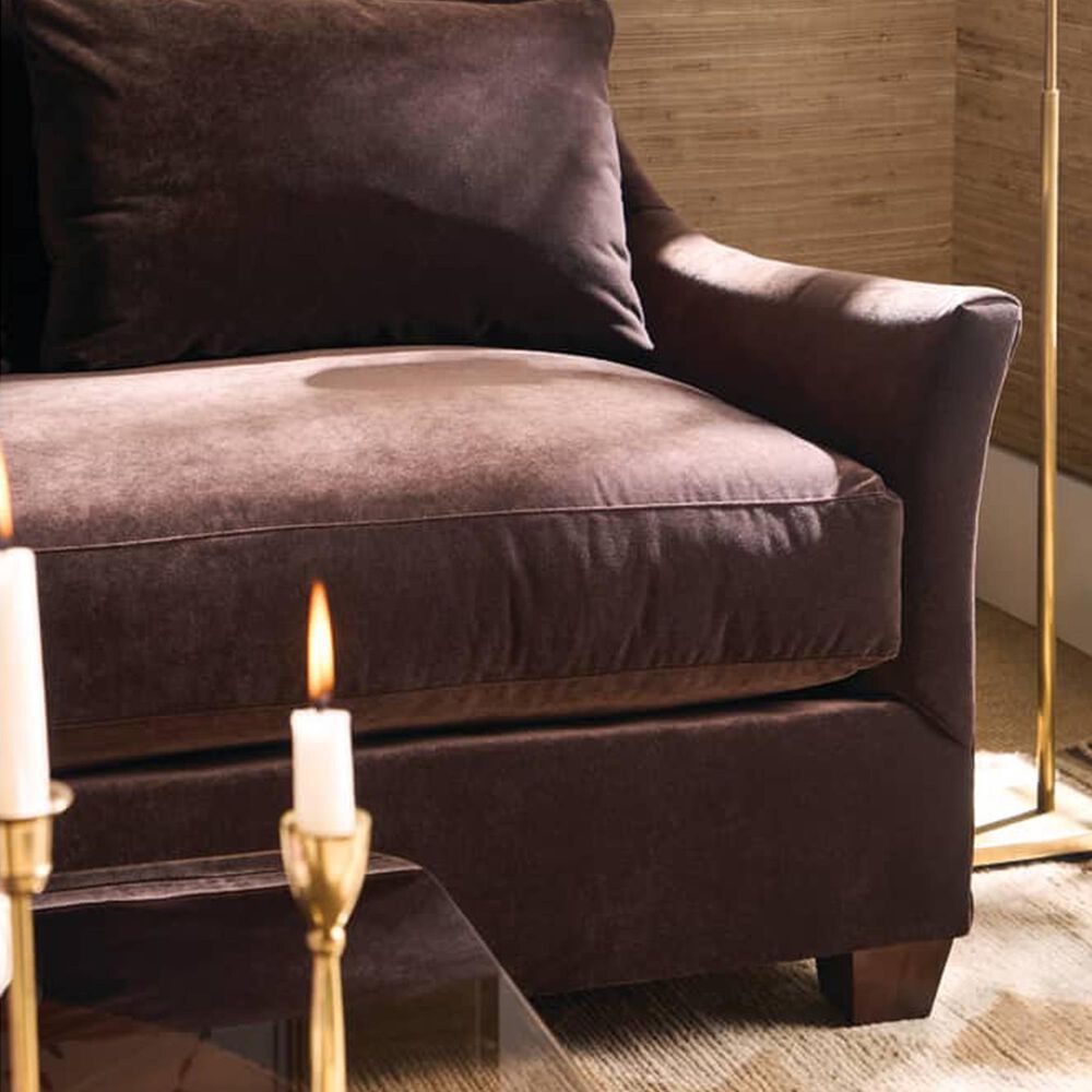 Rowe Furniture Moreau 98" Stationary Sofa with Bark Cushion in Gracious Living, , large