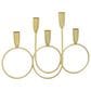 Maple and Jade Metal Decorative Candelabra in Polished Gold, , large