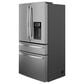 GE Profile 22.4 Cu. Ft. Smart Counter-Depth 4-Door French-Door Refrigerator with Kitchen Assistant in Fingerprint Resistant Stainless Steel, , large