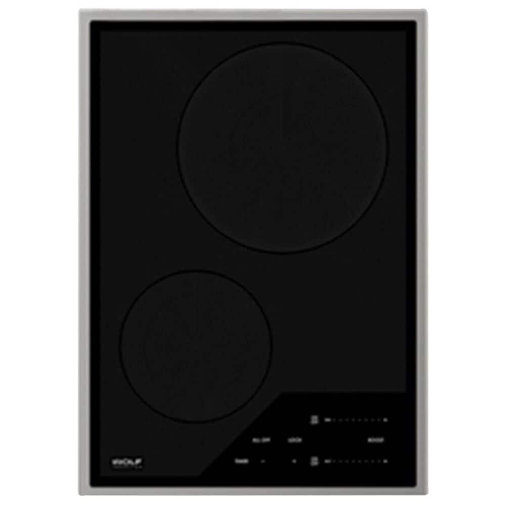 Wolf Appliances 15" Transitional Induction Cooktop in Black and Stainless Steel, , large