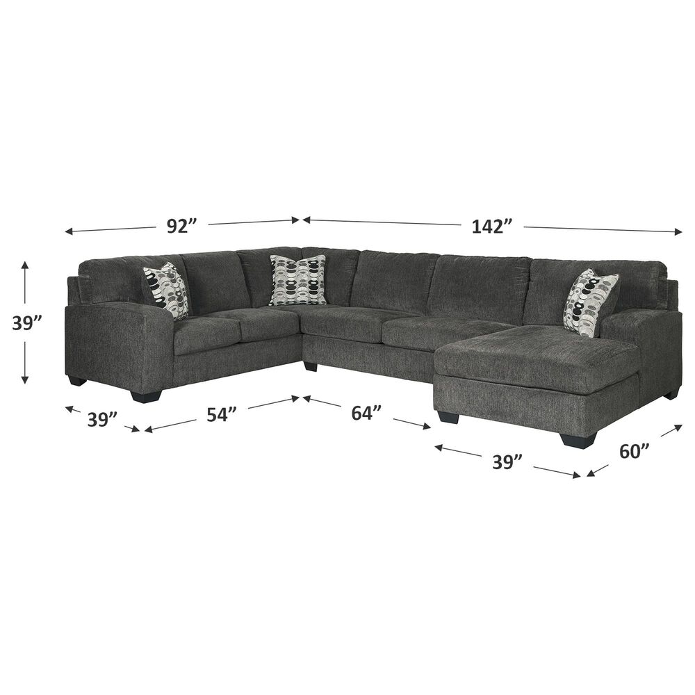 Dave 3 Piece Sectional with Cuddler / Left Facing