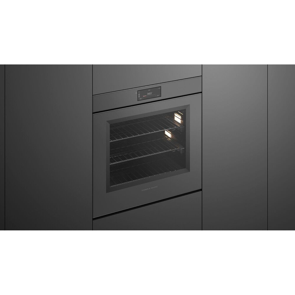 Fisher &amp; Paykel 4.9 Cu. Ft. Single Wall Oven with Steam Assist in Gray, , large