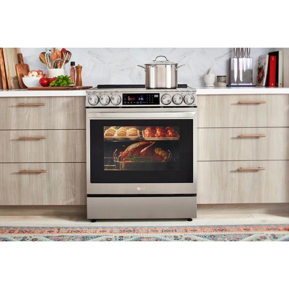 LG 6.3 Cu. Ft. Smart Electric Slide-in Range with Air Fry and EasyClean in PrintProof Stainless Steel, , large