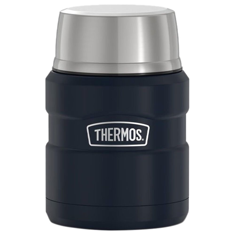 Thermos Stainless King 16 Oz. Food Jar in Stainless Steel and Midnight