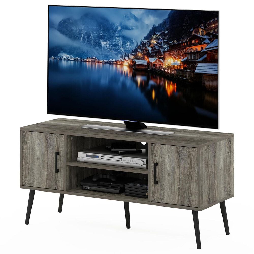 HOMLUX 43.3" TV Stand with 2-Door in French Oak, , large