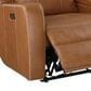 Bassett Norwood Leather Power Reclining Loveseat in Tan, , large