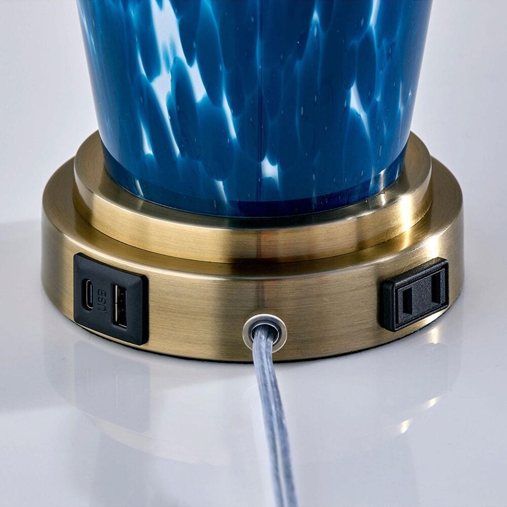 Adesso Grady Table Lamp in Blue (Set of 2), , large