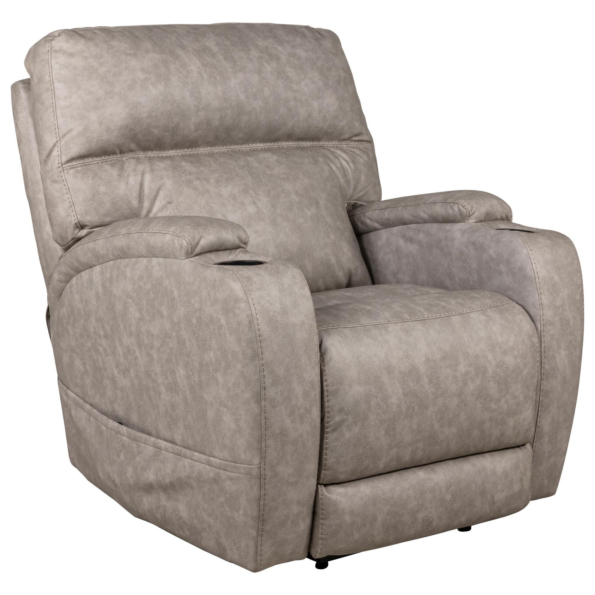 HomeStretch Jaguar Triple Power Recliner in Pebble